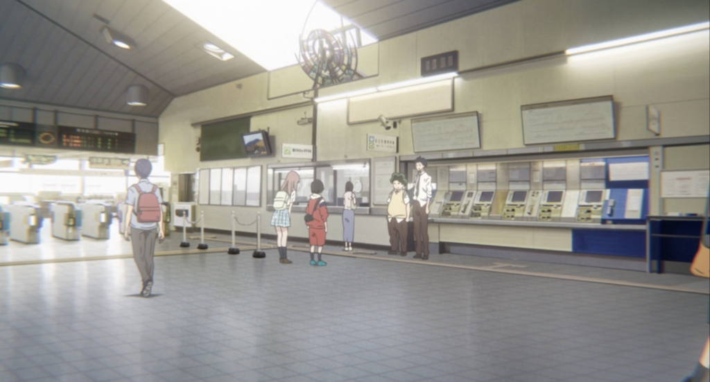 将也と硝子が小学校のクラスメイトである佐原を探しに行くシーンで登場した駅のモデル